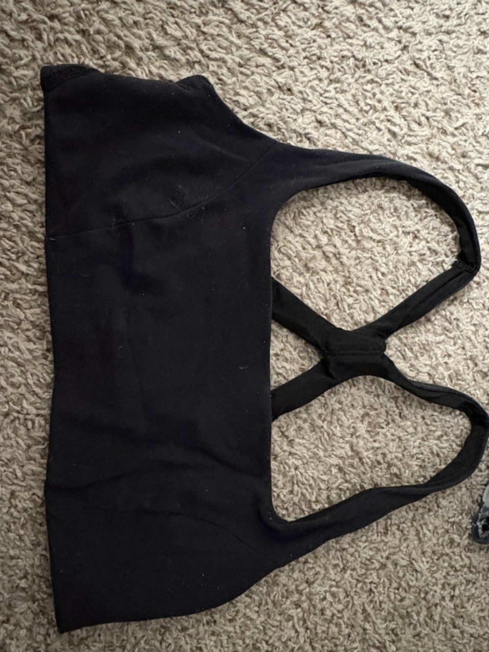 lululemon athletica Black Cross-Back Sports Bra